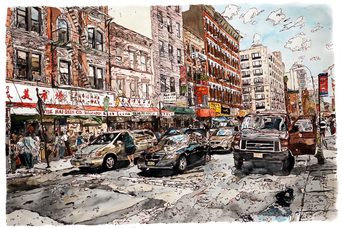 Chinatown Grand Street Painting